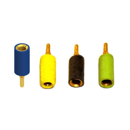 Adapter Banaan 2mm (female) naar 1mm (male) Geel