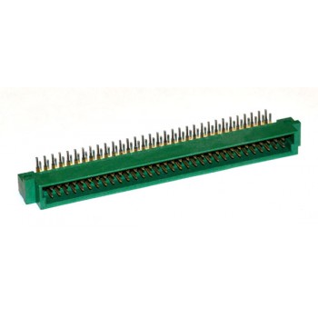 DIN 64 pin Male Haaks Print 2,54mm Type-B