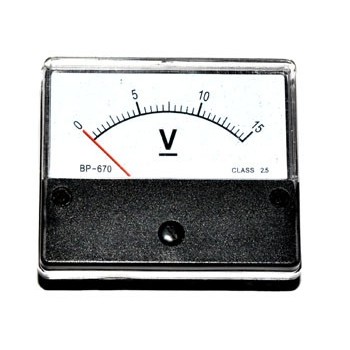 Paneelmeter Analoog 100uA DC 60 x 70 mm